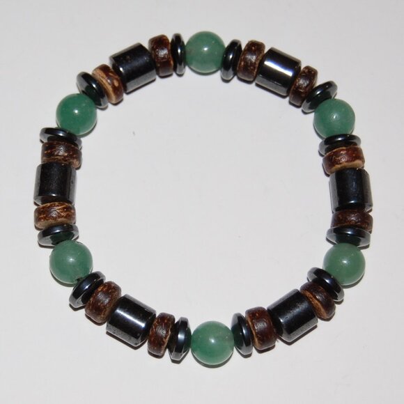 Gemstone Bracelet,Magnetic Bracelet,Gemstone and Magnetic Beads - Picture 2 of 2